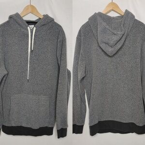 Feat BlanketBlend Hoodie Hazy Black Gray Pullover Fleece‎ Sweatshirt Unisex M